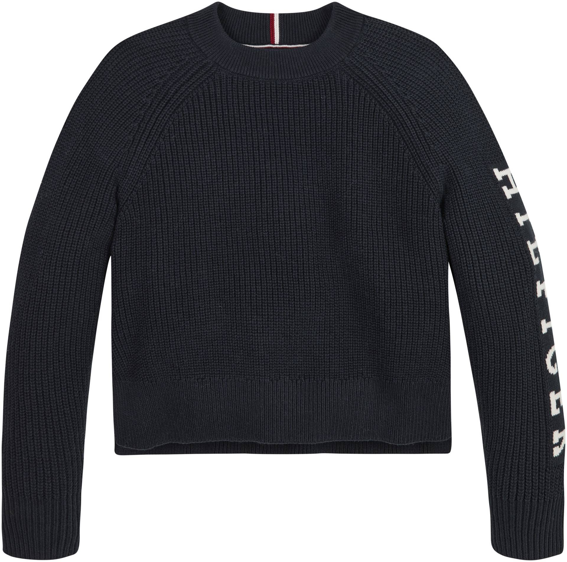 Tommy Hilfiger Strickpullover »MONOTYPE SWEATER«, mit Logoschriftzug am Ärmel von Tommy Hilfiger