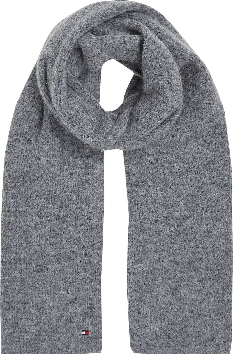 Tommy Hilfiger Strickschal »ESSENTIAL FLAG FUZZY SCARF«, mit Logostickerei von Tommy Hilfiger