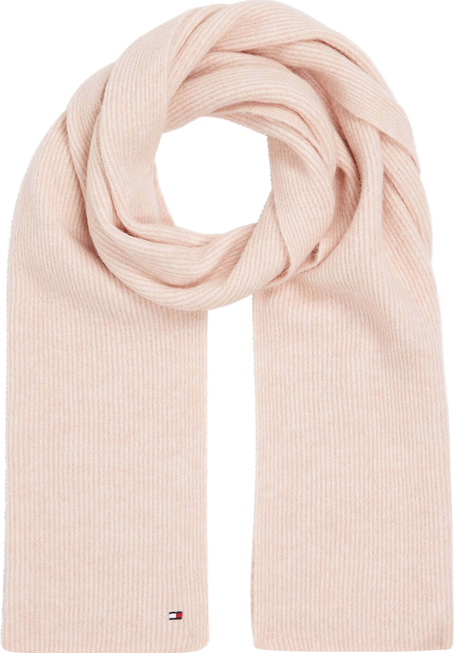 Tommy Hilfiger Strickschal »ESSENTIAL FLAG FUZZY SCARF«, mit Logostickerei von Tommy Hilfiger