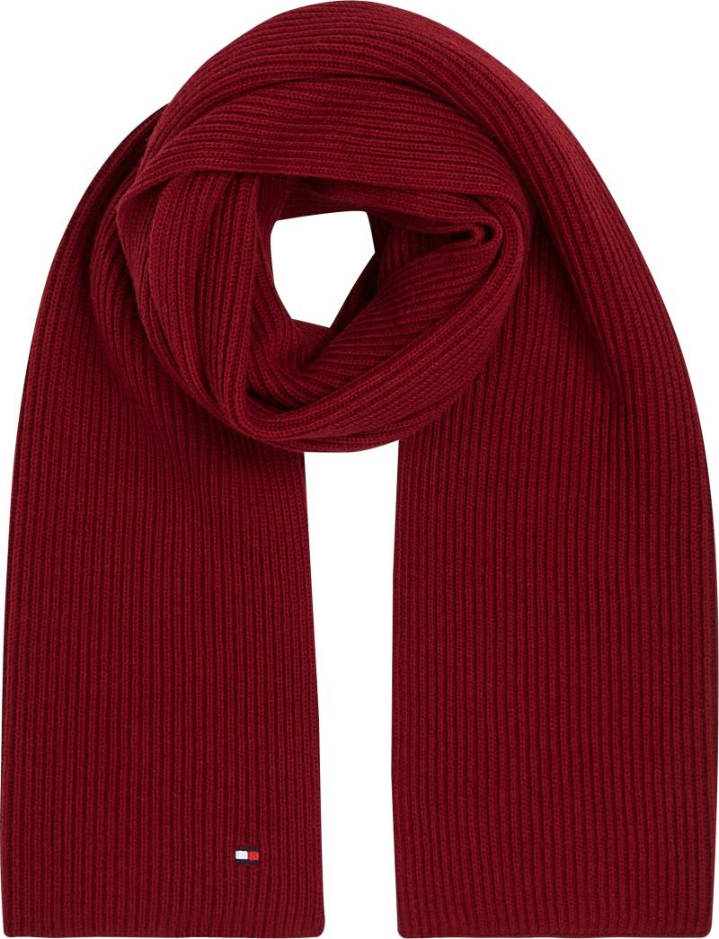 Tommy Hilfiger Strickschal »ESSENTIAL FLAG SCARF«, Mit Logostickerei von Tommy Hilfiger