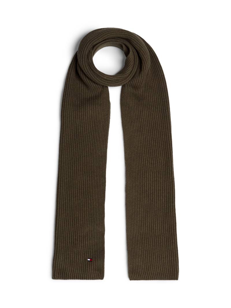 Tommy Hilfiger Strickschal »TH FLAG PIMA COTTON CASH SCARF«, mit Logostickerei von Tommy Hilfiger