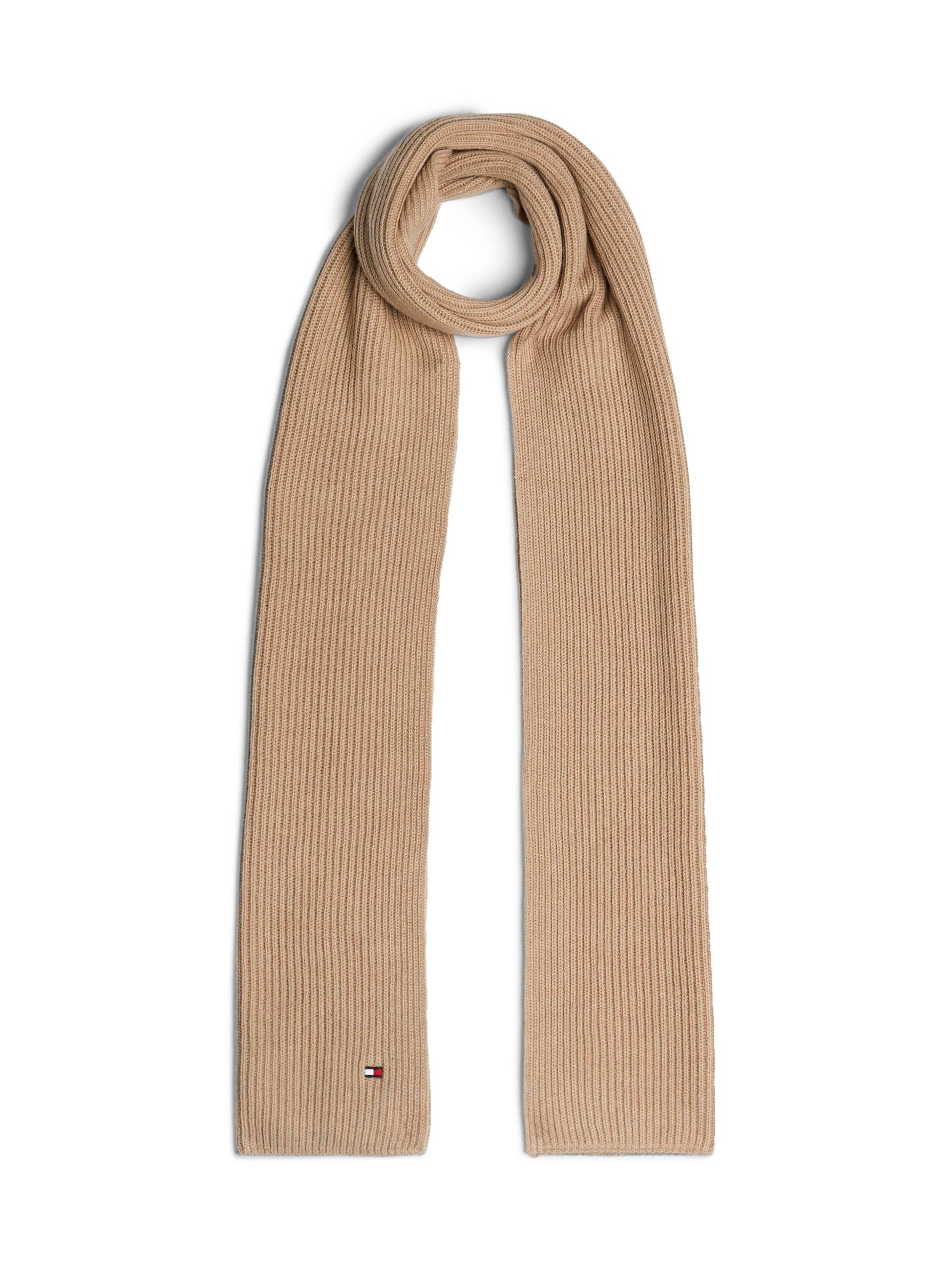 Tommy Hilfiger Strickschal »TH FLAG PIMA COTTON CASH SCARF«, mit Logostickerei von Tommy Hilfiger