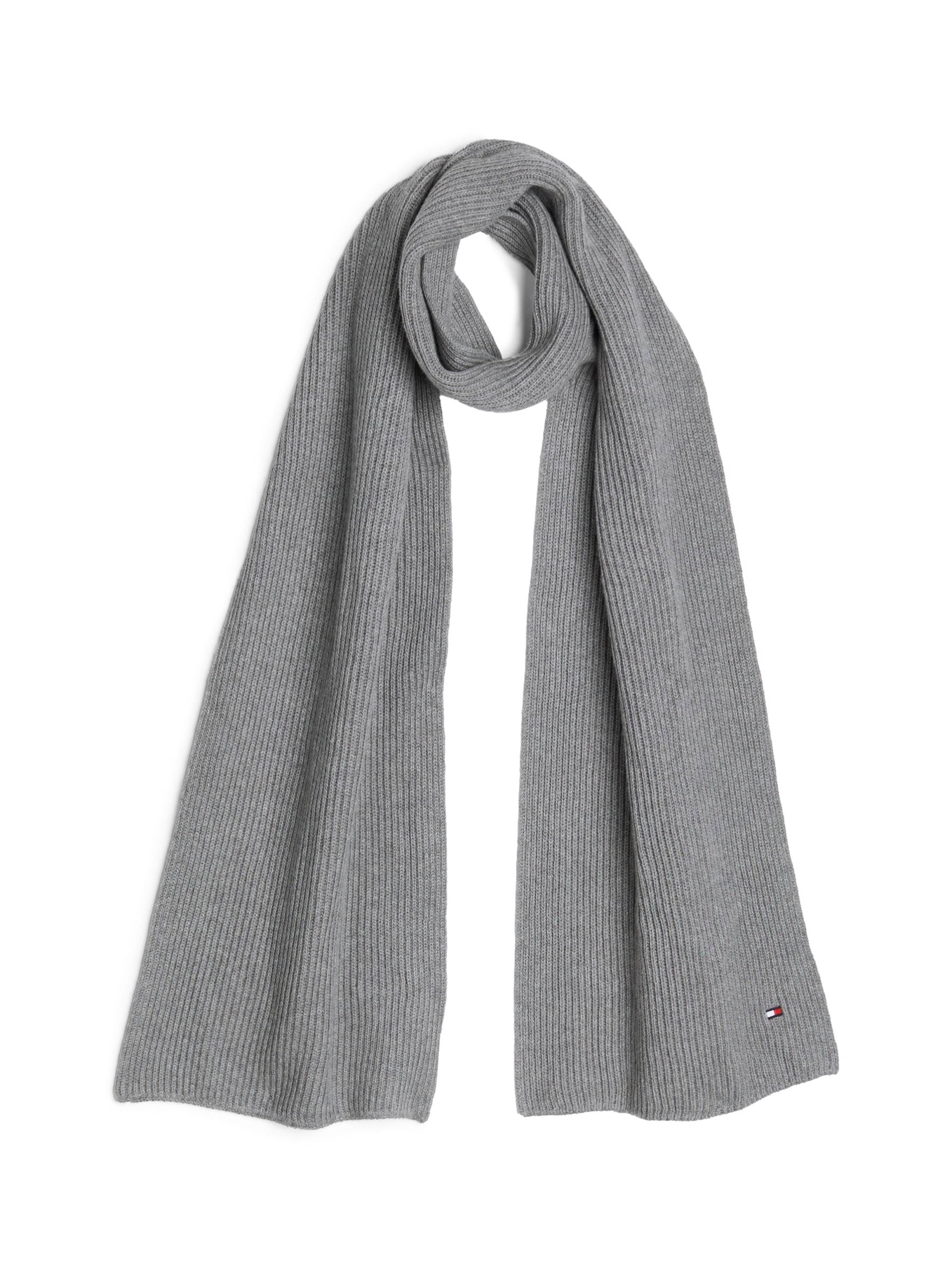 Tommy Hilfiger Strickschal »TH FLAG PIMA COTTON CASH SCARF«, mit Logostickerei von Tommy Hilfiger