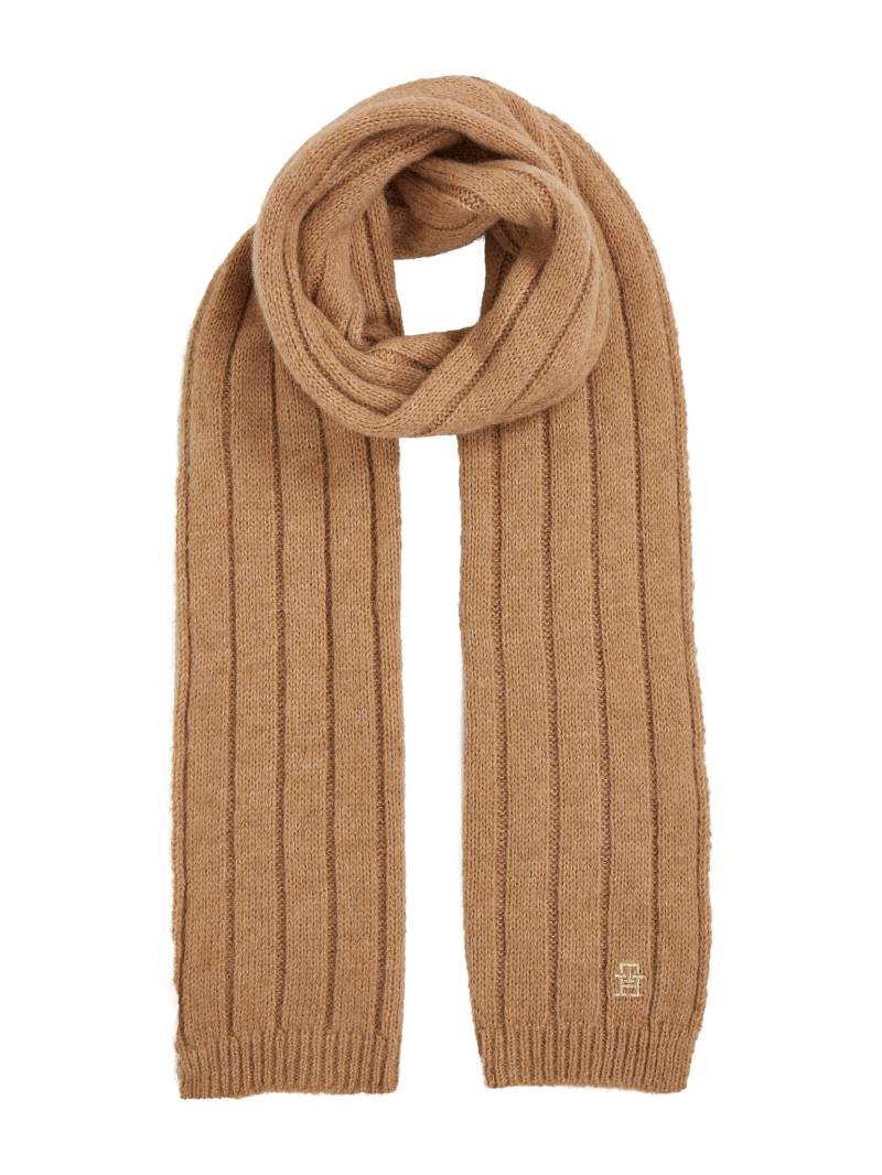 Tommy Hilfiger Strickschal »TH TIMELESS SCARF«, Rippstrick-Schal mit Monogramm von Tommy Hilfiger