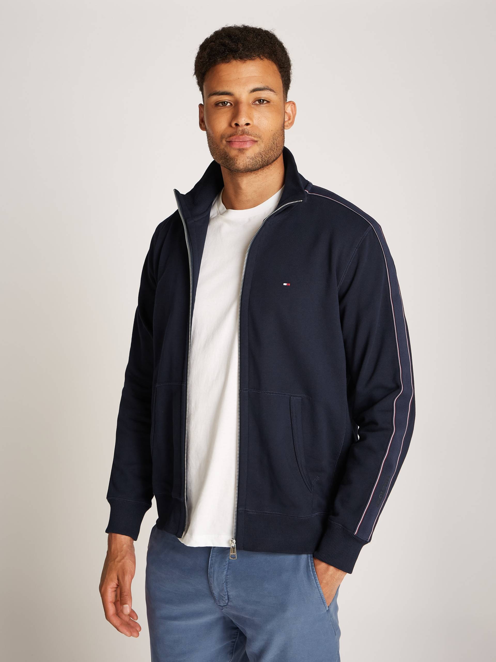 Tommy Hilfiger Sweatjacke »GLOBAL STRIPE ZT STAND COLLAR« Tommy Hilfiger Sweatjacke »GLOBAL STRIPE ZT STAND COLLAR« von Tommy Hilfiger