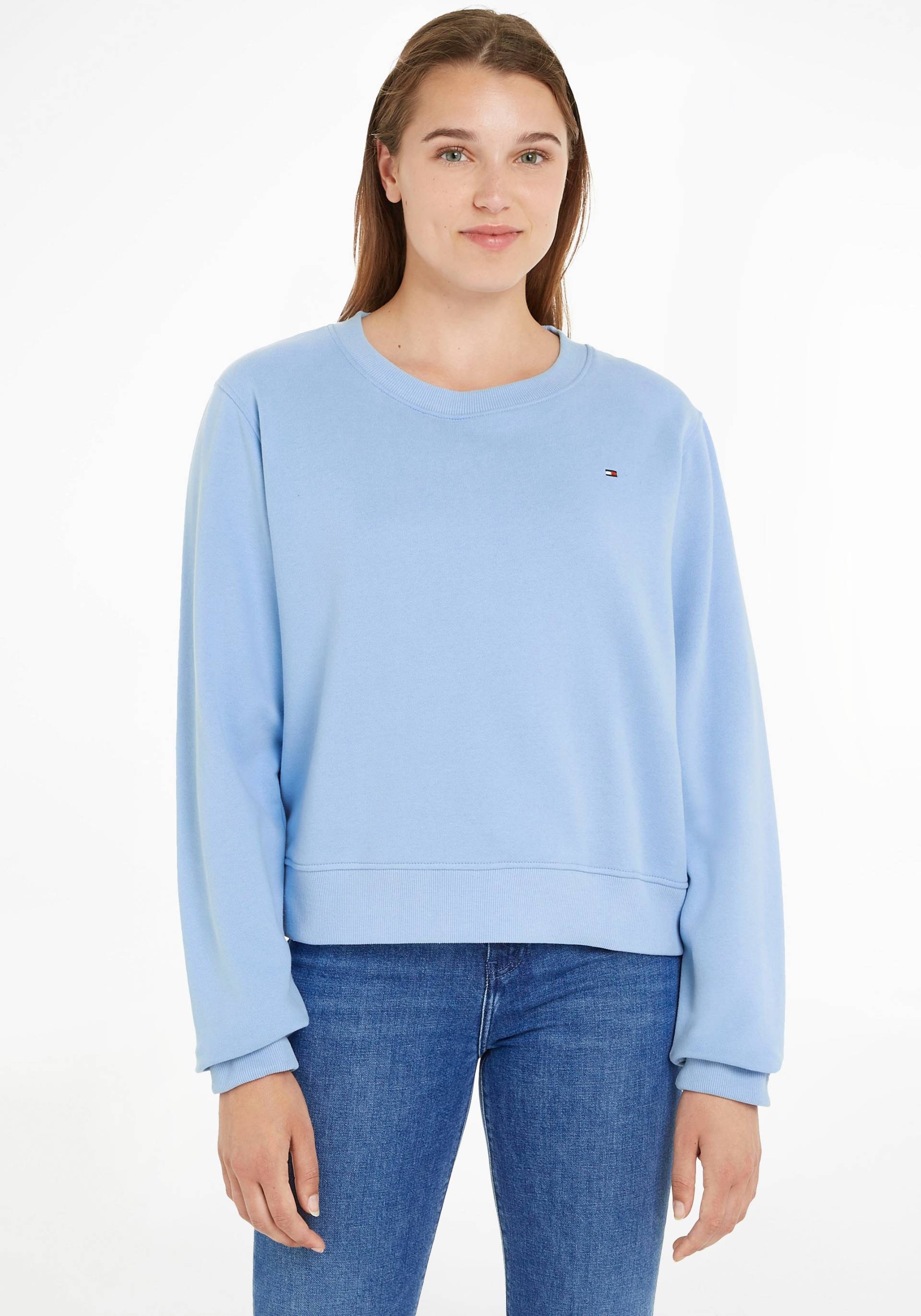 Tommy Hilfiger Sweatshirt »1985 REG P/TERRY C-NK SWEATSHIRT«, mit dezenter Stickerei von Tommy Hilfiger