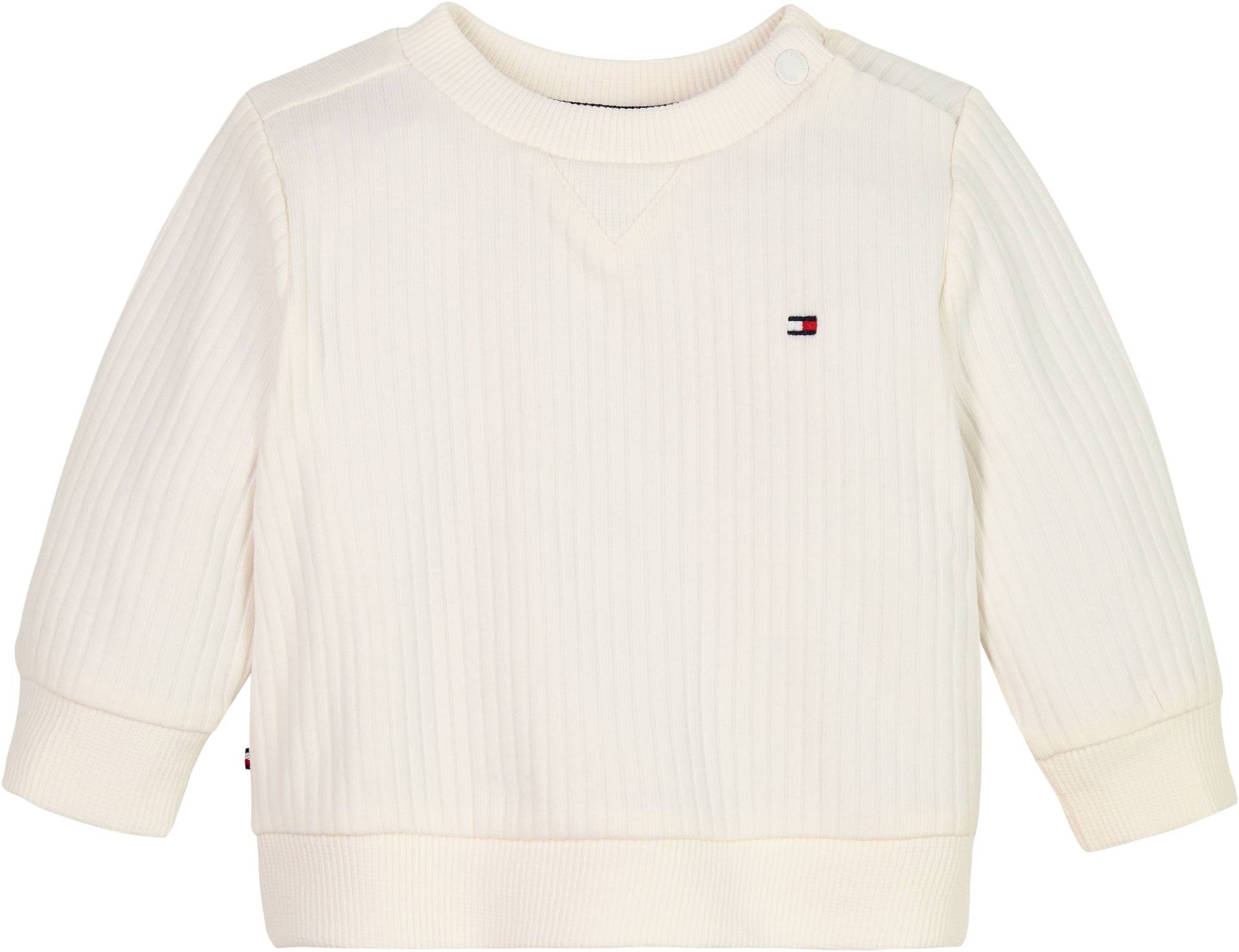 Tommy Hilfiger Sweatshirt »ESSENTIAL REGULAR SWEATSHIRT LS«, Baby bis 2 Jahre mit Logostickerei von Tommy Hilfiger