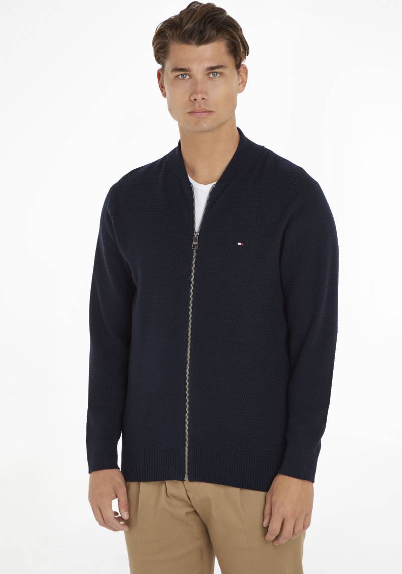 Tommy Hilfiger Sweatshirt »INTERLACED BASEBALL ZIP THROUGH«, in strukturierter Optik von Tommy Hilfiger