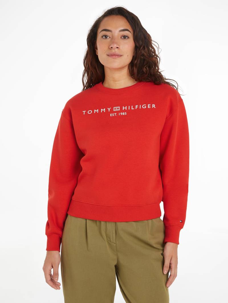 Tommy Hilfiger Sweatshirt »MDRN REG CORP LOGO C-NK SWTSHRT«, im hüftlangen Schnitt, Tommy Hilfiger Logoschriftzug mit Flag-Frame von Tommy Hilfiger