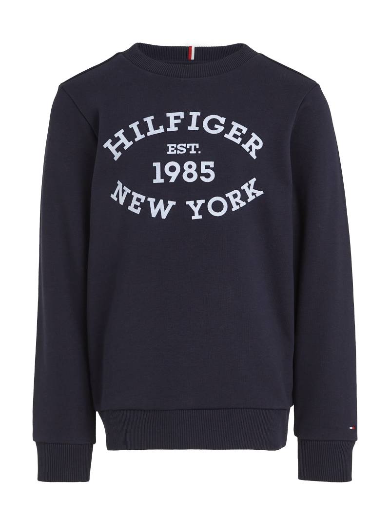 Tommy Hilfiger Sweatshirt »MONOTYPE FLOCK REG SWEATSHIRT«, Baby bis 2 Jahre; mit Frontprint; Rundhals, Langarm von Tommy Hilfiger