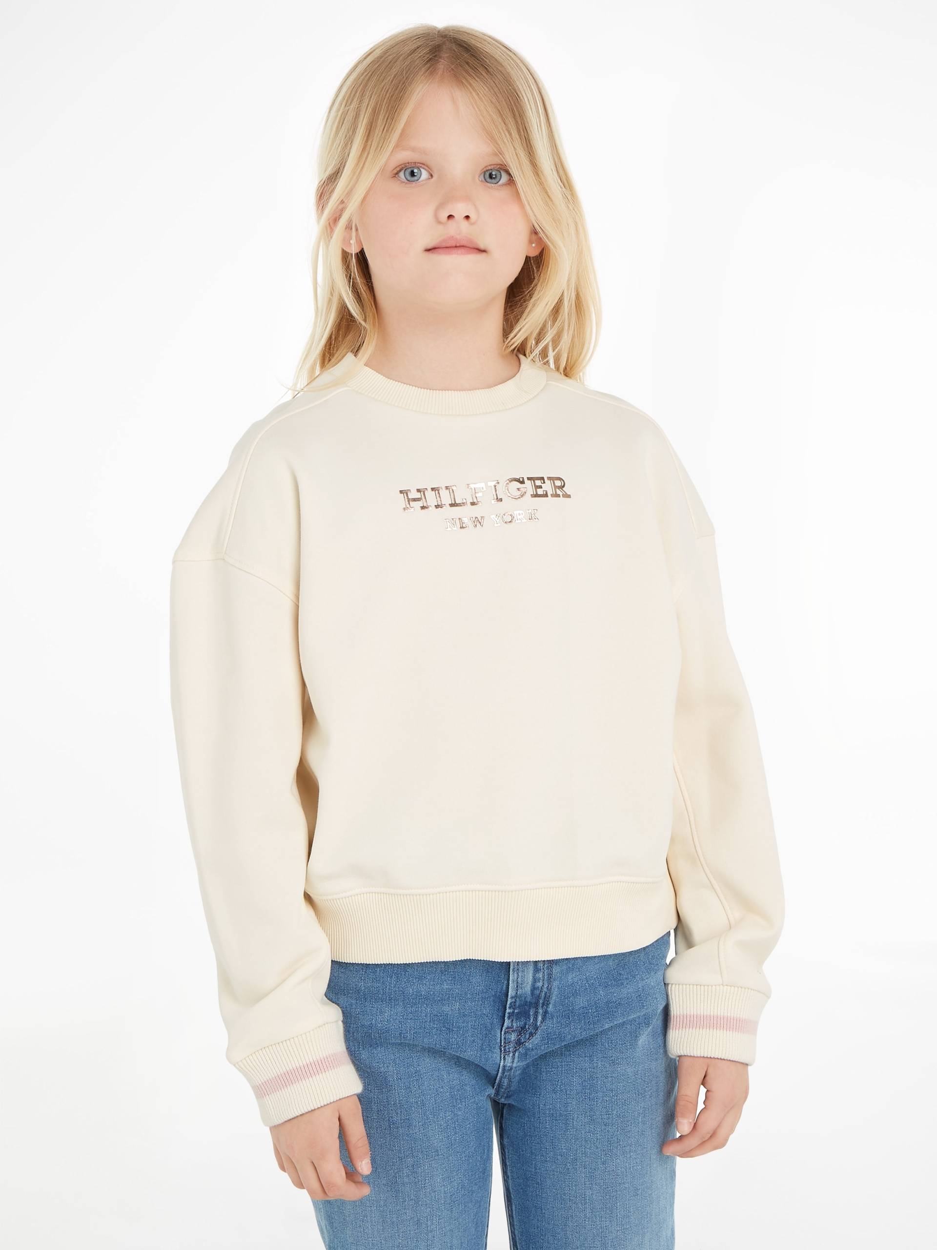 Tommy Hilfiger Sweatshirt »MONOTYPE FOIL CREW«, mit Logo-Druck von Tommy Hilfiger