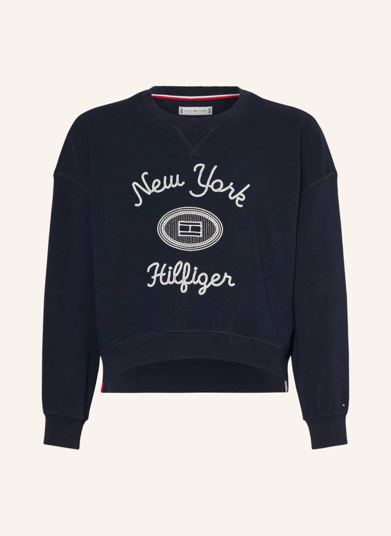 Tommy Hilfiger Sweatshirt Mit Schmucksteinen blau von Tommy Hilfiger