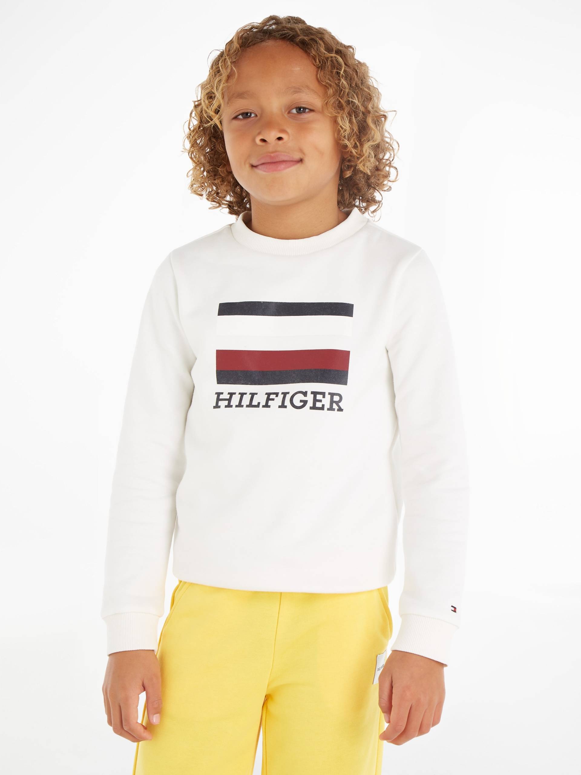 Tommy Hilfiger Sweatshirt »TH LOGO SWEATSHIRT«, mit grosser Hilfiger Flag & Logo-Schriftzug von Tommy Hilfiger