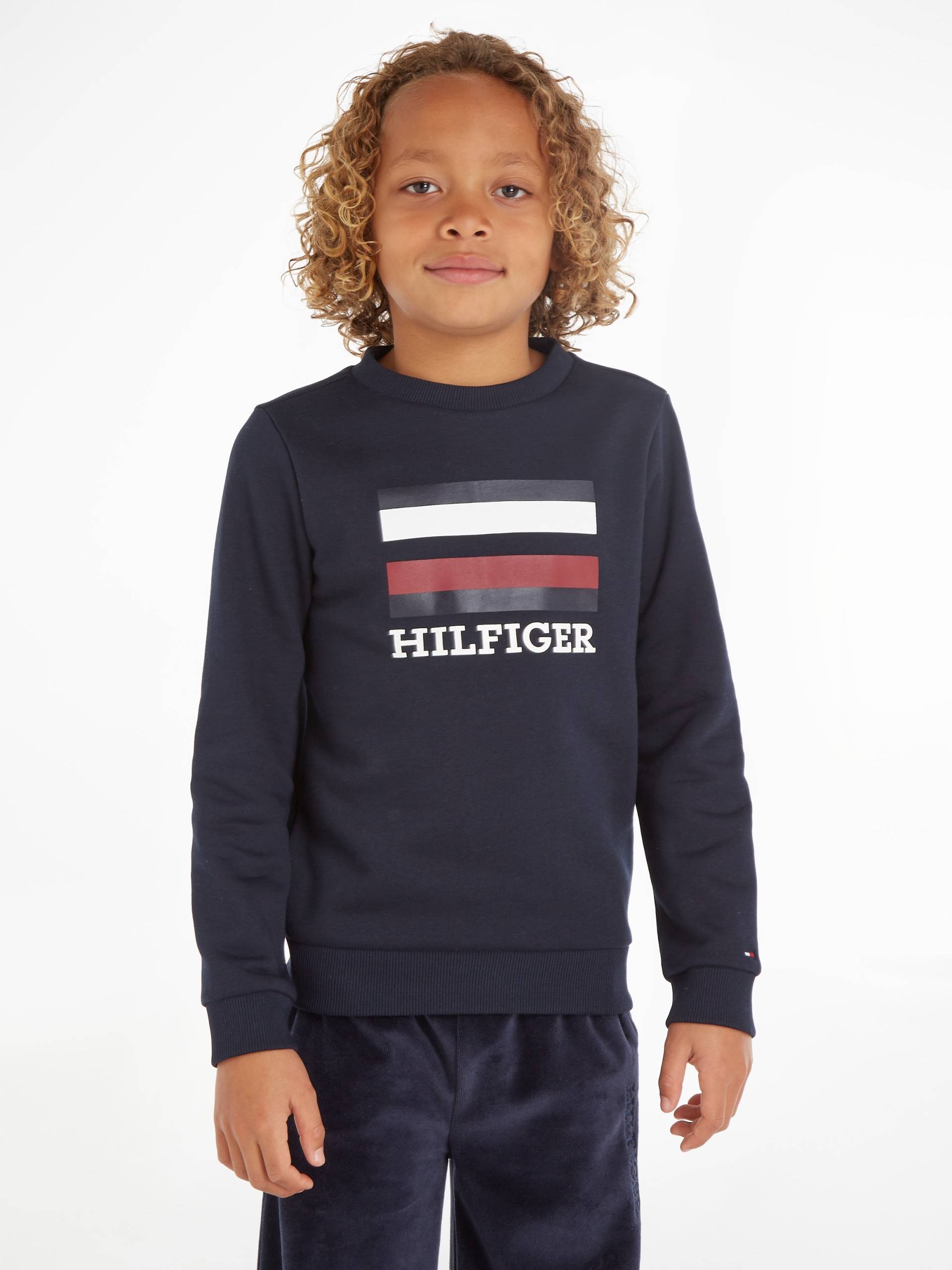 Tommy Hilfiger Sweatshirt »TH LOGO SWEATSHIRT«, mit grosser Hilfiger Flag & Logo-Schriftzug von Tommy Hilfiger