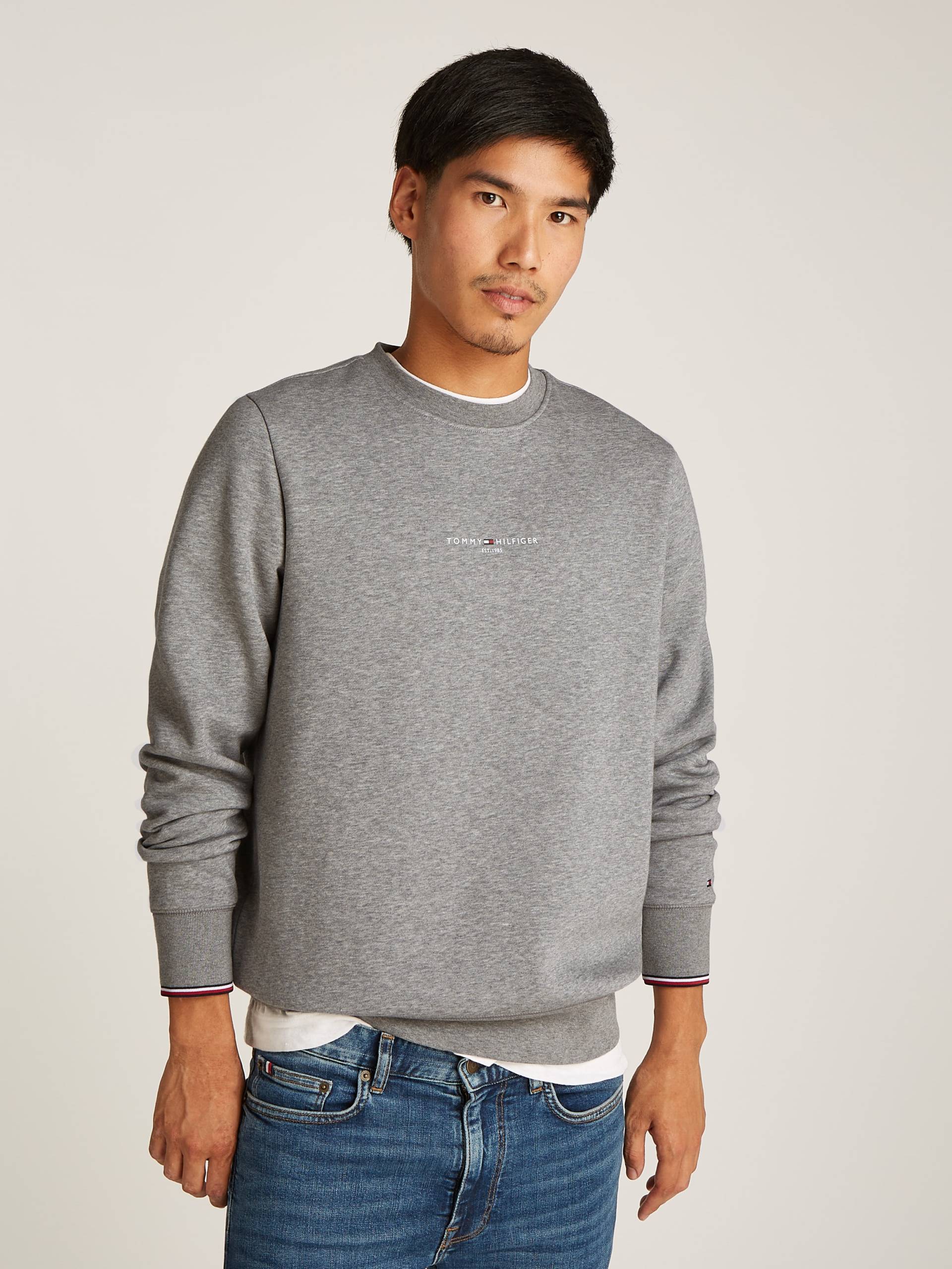 Tommy Hilfiger Sweatshirt »TOMMY LOGO TIPPED CREWNECK« von Tommy Hilfiger