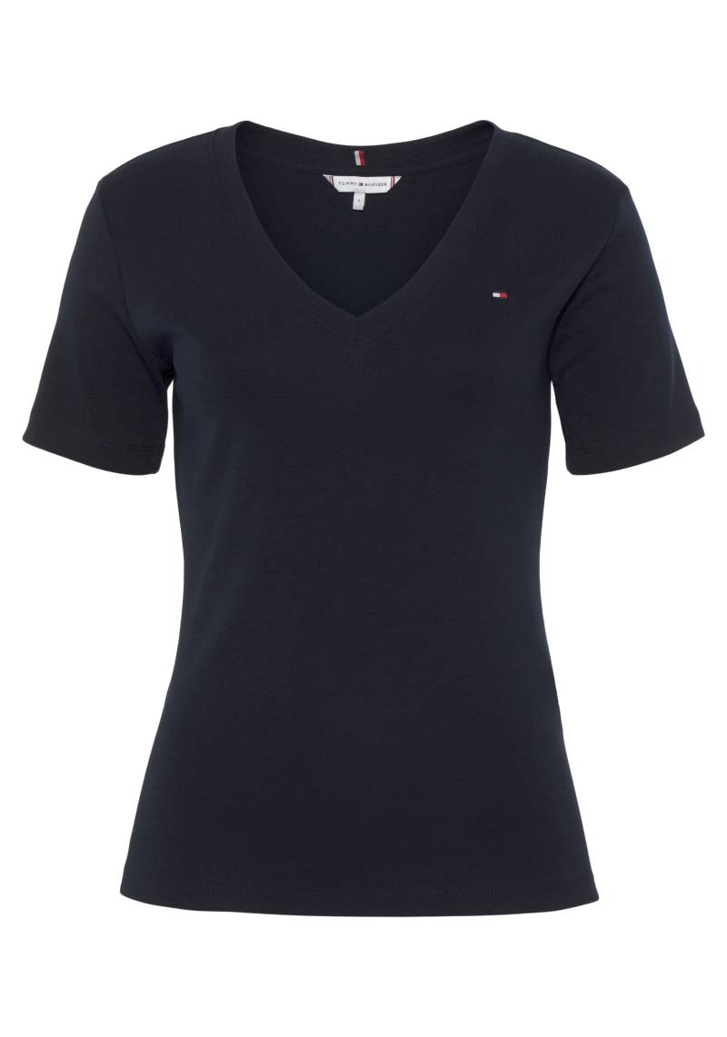 Tommy Hilfiger T-Shirt, mit Logostickerei von Tommy Hilfiger