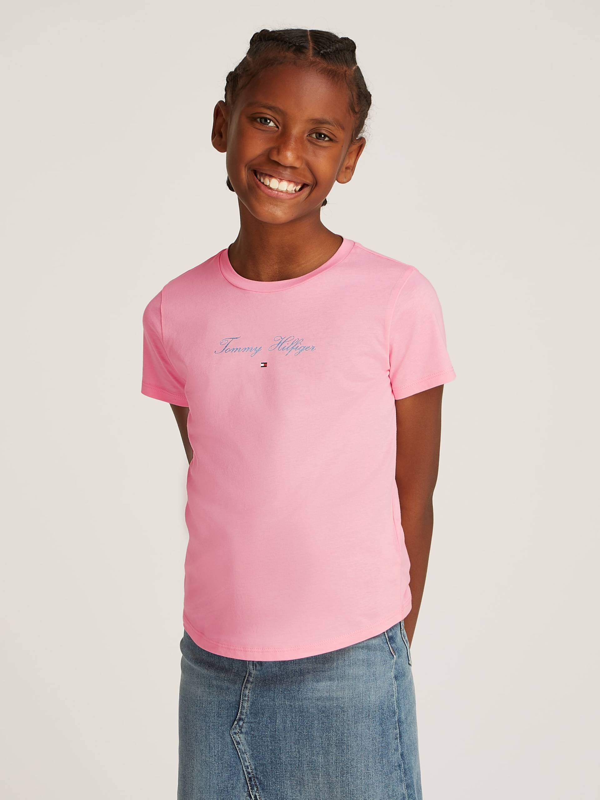 Tommy Hilfiger T-Shirt, mit glitzerndem Schriftzug Tommy Hilfiger T-Shirt, mit glitzerndem Schriftzug von Tommy Hilfiger