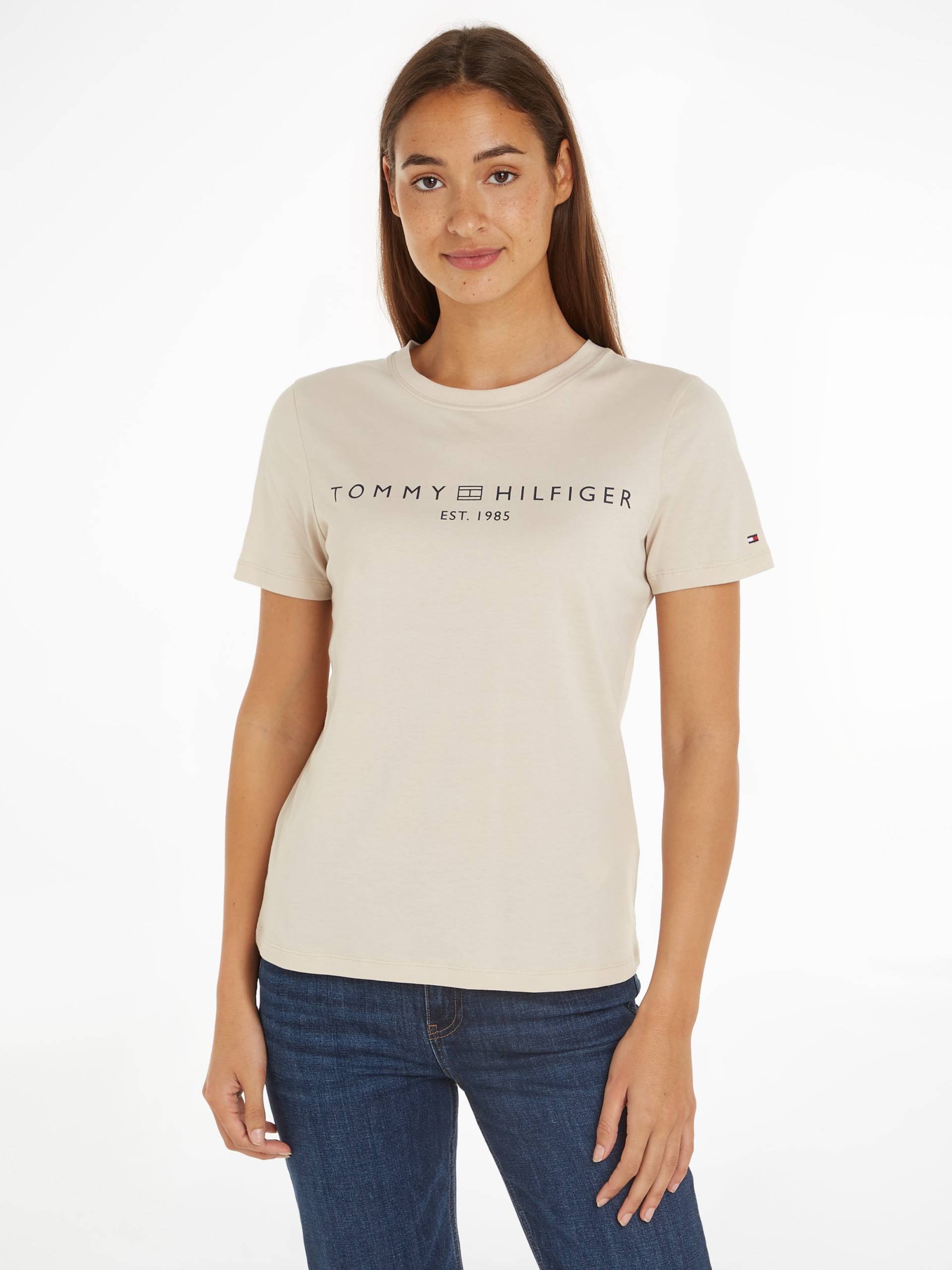 Tommy Hilfiger T-Shirt »REG CORP LOGO C-NK SS«, mit Tommy Hilfiger Logoschriftzug, Rundhals von Tommy Hilfiger