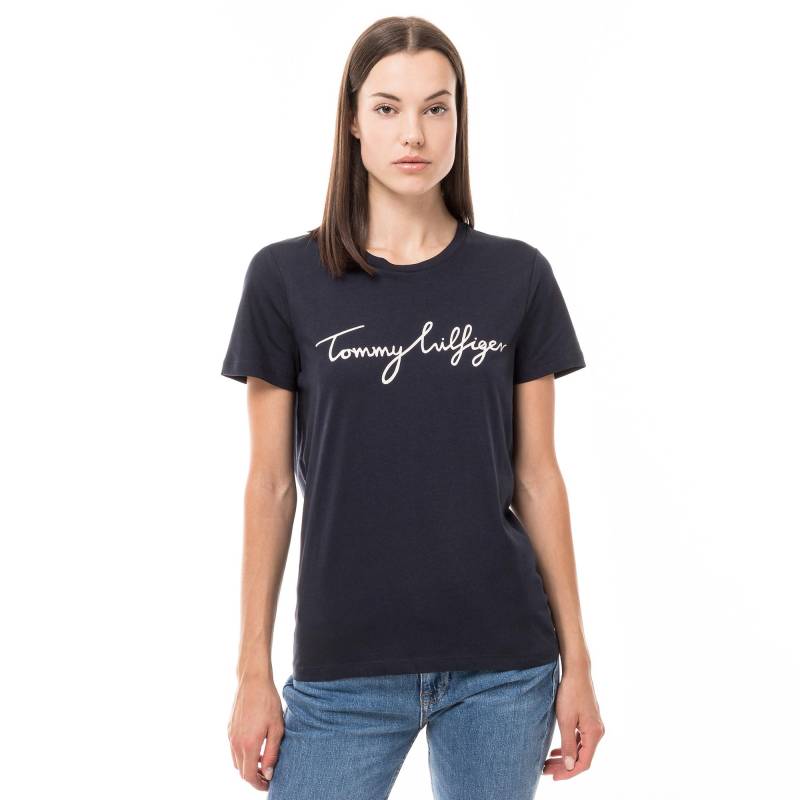 T-shirt Damen Nachtblau M von TOMMY HILFIGER