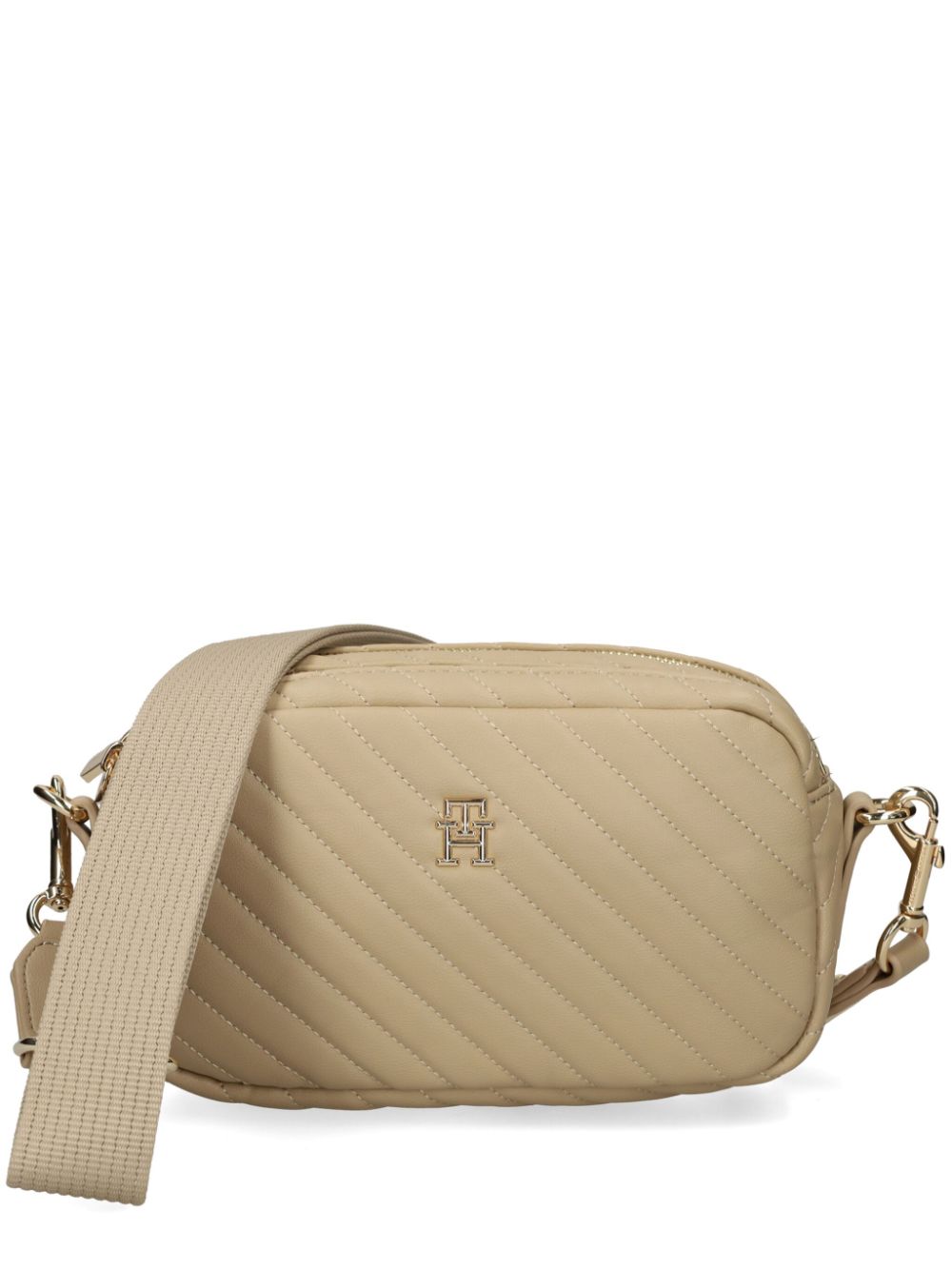 Tommy Hilfiger TH Monogram quilted camera bag - Neutrals von Tommy Hilfiger