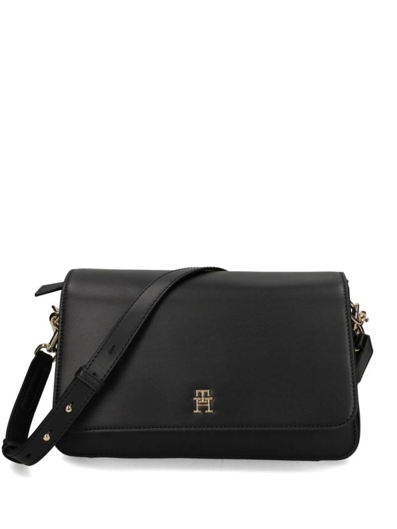 Tommy Hilfiger TH-logo plaque crossbody bag - Black von Tommy Hilfiger