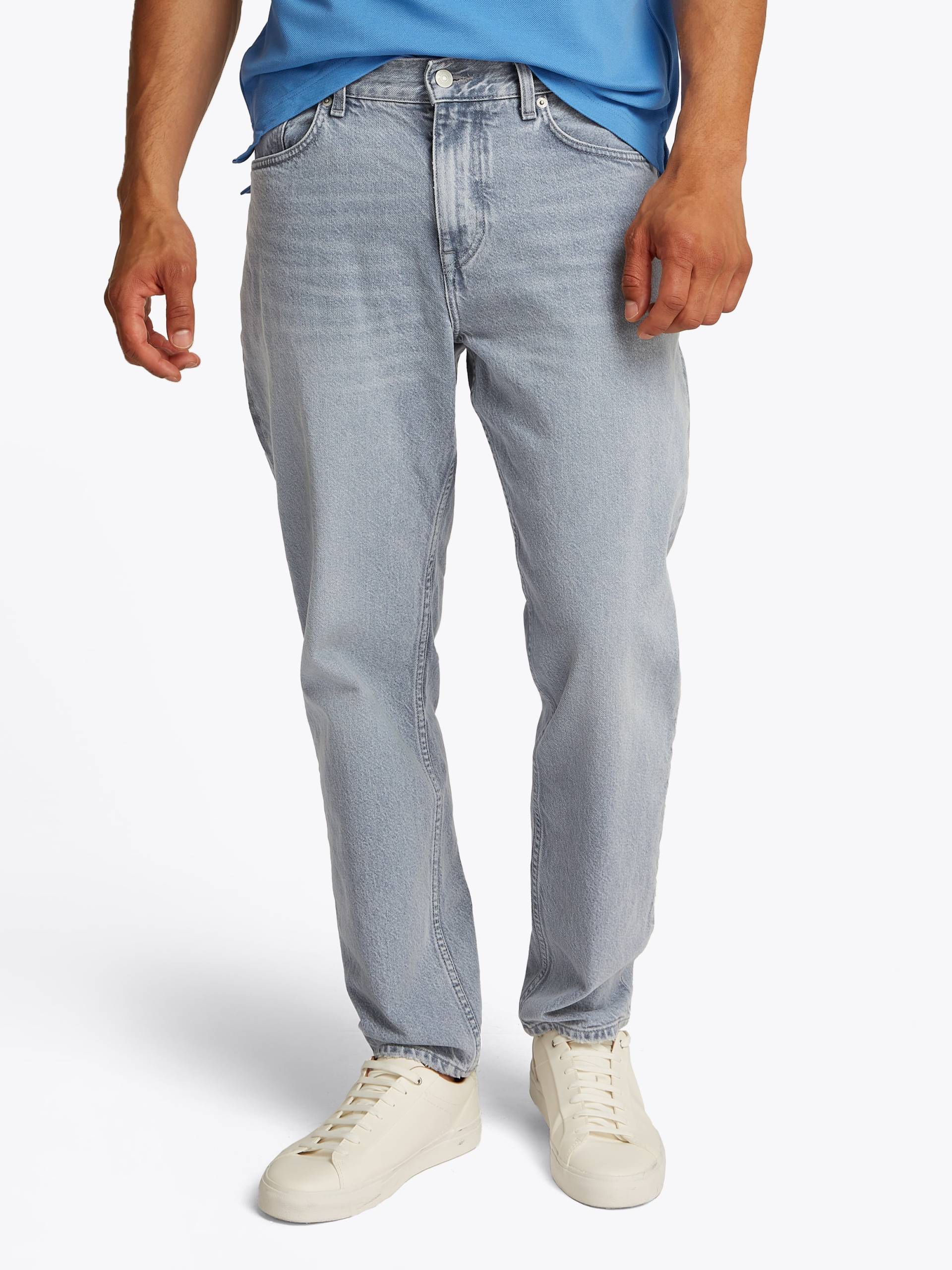 Tommy Hilfiger Tapered-fit-Jeans »TAPERED HARLEM STR TREVOR GREY«, in grauer Waschung von Tommy Hilfiger