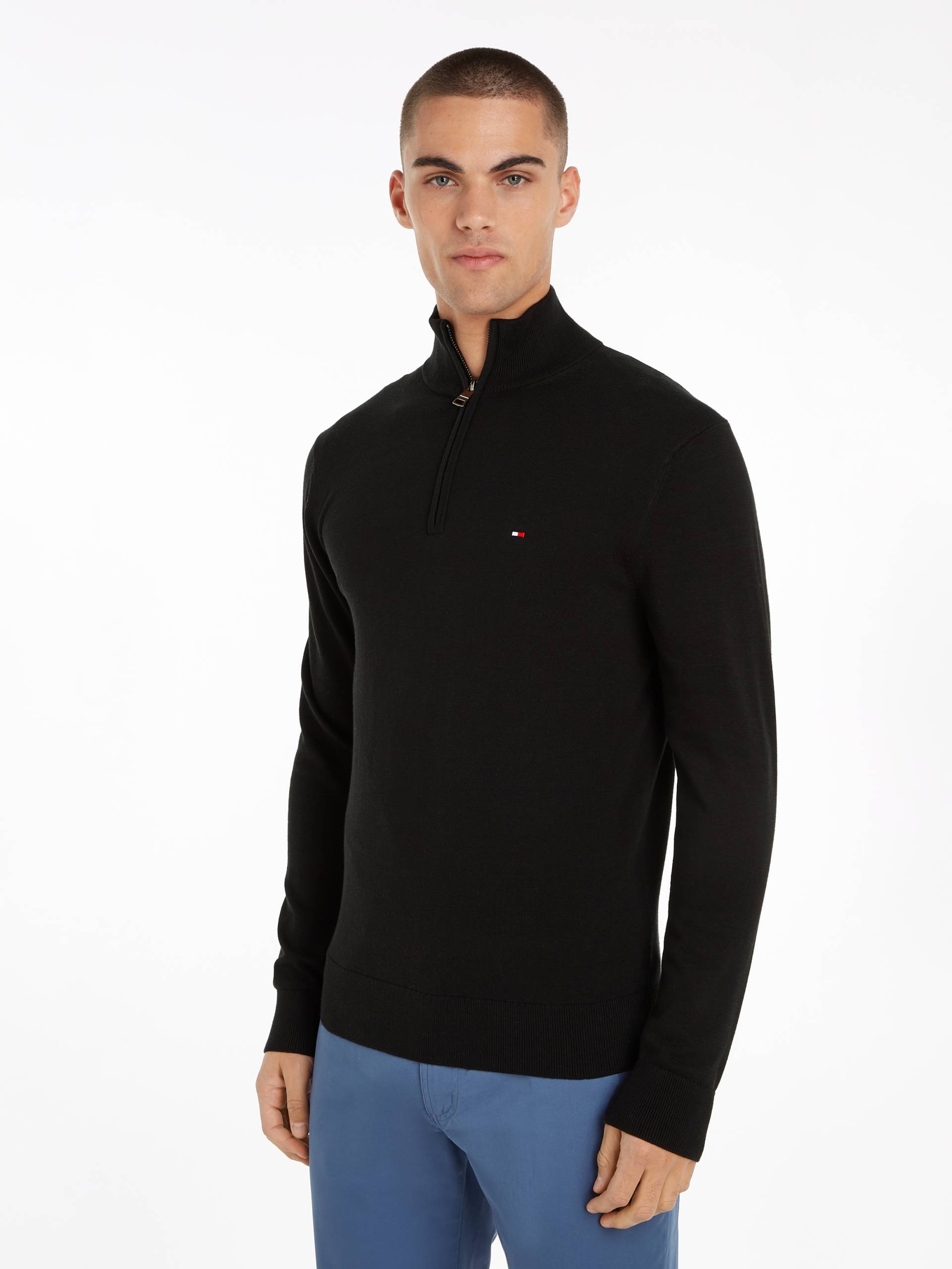 Tommy Hilfiger Troyer »ESSENTIAL COTTON ZIP MOCK« Tommy Hilfiger Troyer »ESSENTIAL COTTON ZIP MOCK« von Tommy Hilfiger
