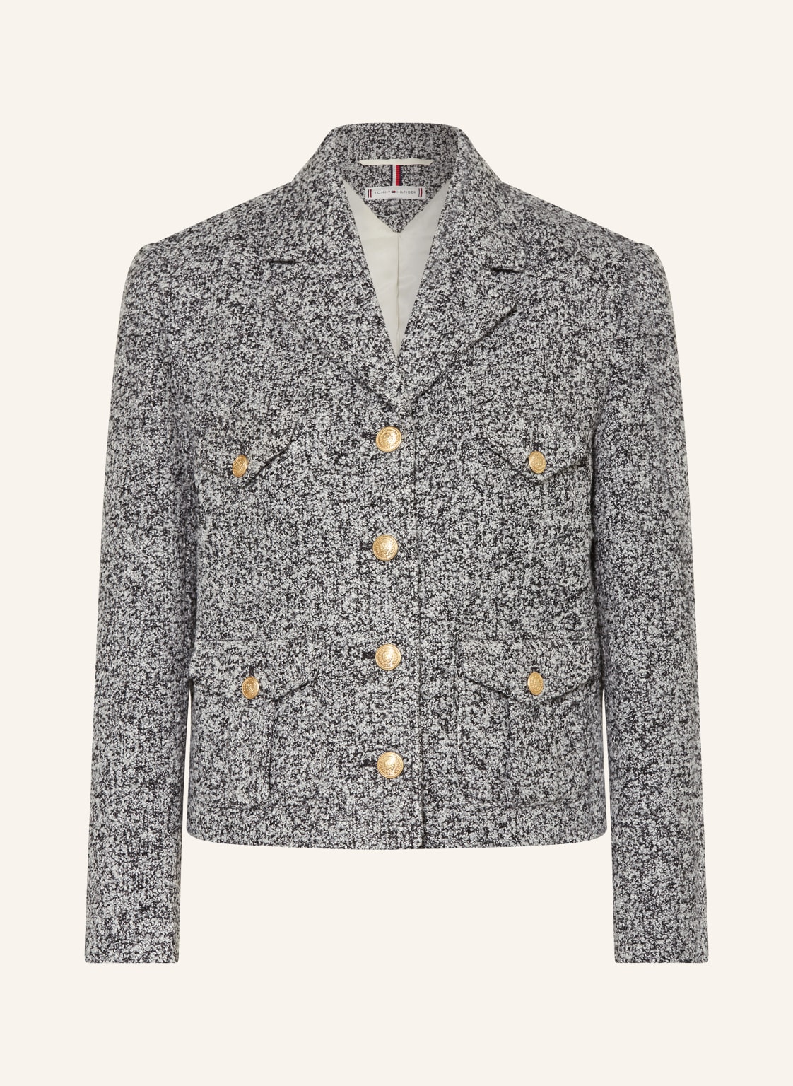 Tommy Hilfiger Tweed-Jacke grau von Tommy Hilfiger