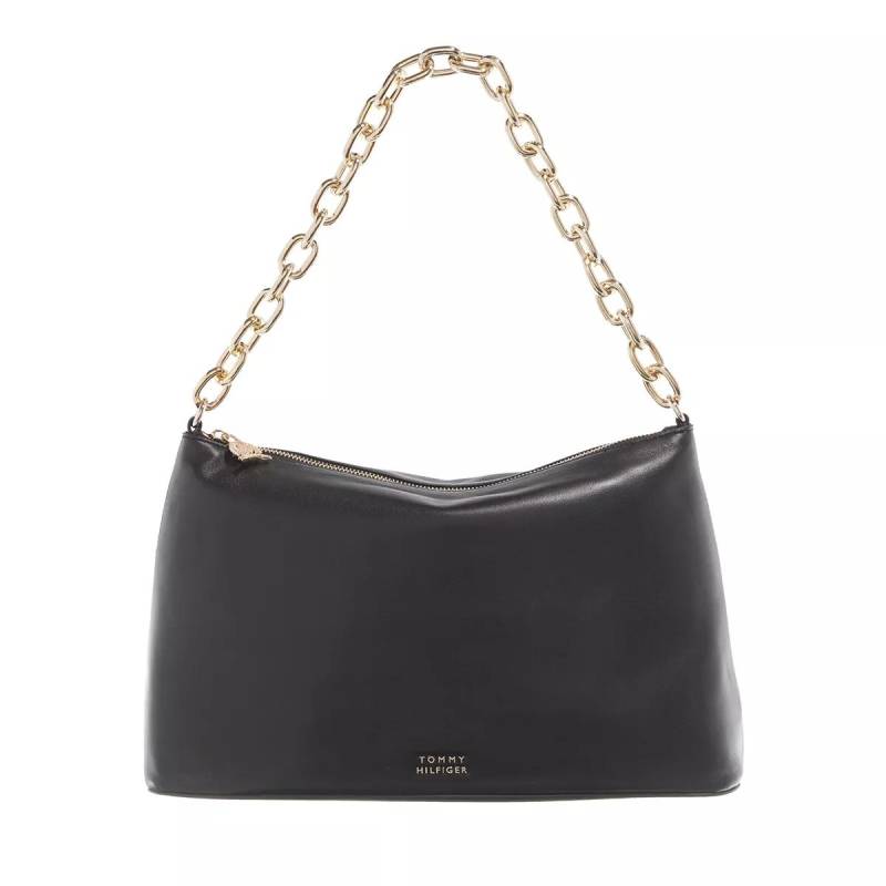 Tommy Hilfiger Umhängetasche - Casual Chic Leather Shoulder Bag - Gr. unisize - in Schwarz - für Damen von Tommy Hilfiger