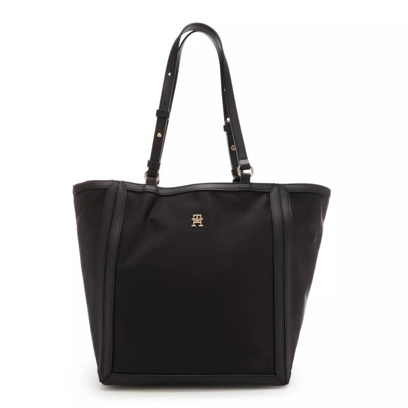 Tommy Hilfiger Umhängetasche - Tommy Hilfiger Essential damen Shopper Schwarz AW0 - Gr. unisize - in Schwarz - für Damen von Tommy Hilfiger