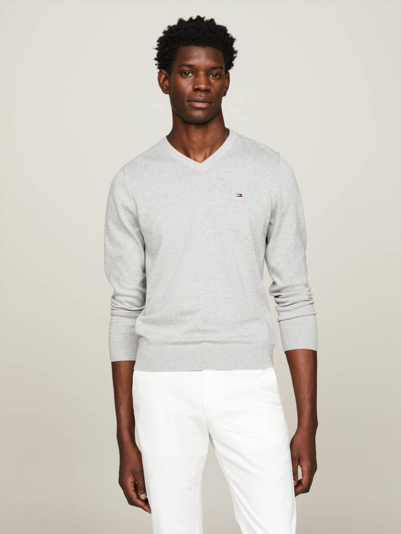 Tommy Hilfiger V-Ausschnitt-Pullover »CLASSIC COTTON V NECK« von Tommy Hilfiger