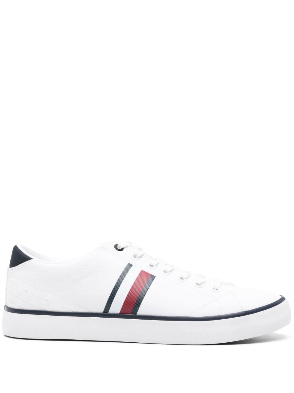 Tommy Hilfiger Vulc logo-patch sneakers - White von Tommy Hilfiger