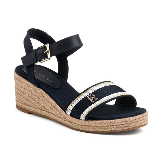 Tommy hilfiger WEBBING WEDGE SANDAL-39 39 von Tommy hilfiger