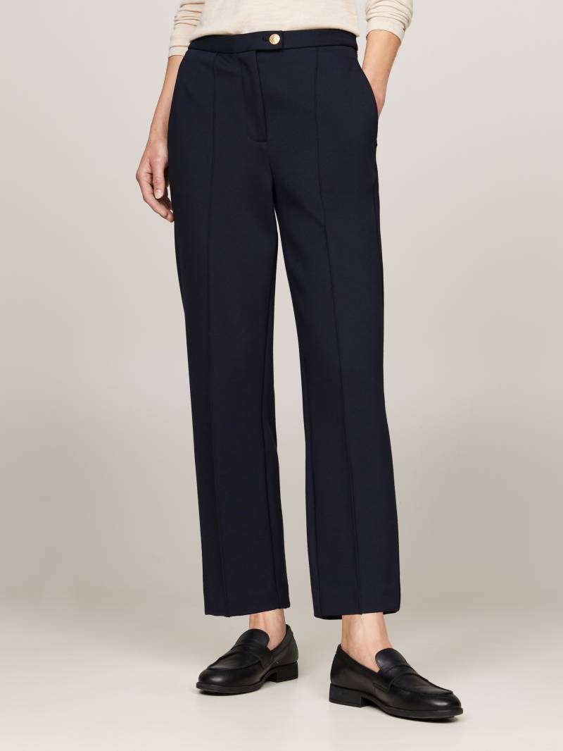 Tommy Hilfiger Webhose »PUNTO SLIM STRAIGHT PANT«, mit Tommy Hilfiger Flagge von Tommy Hilfiger