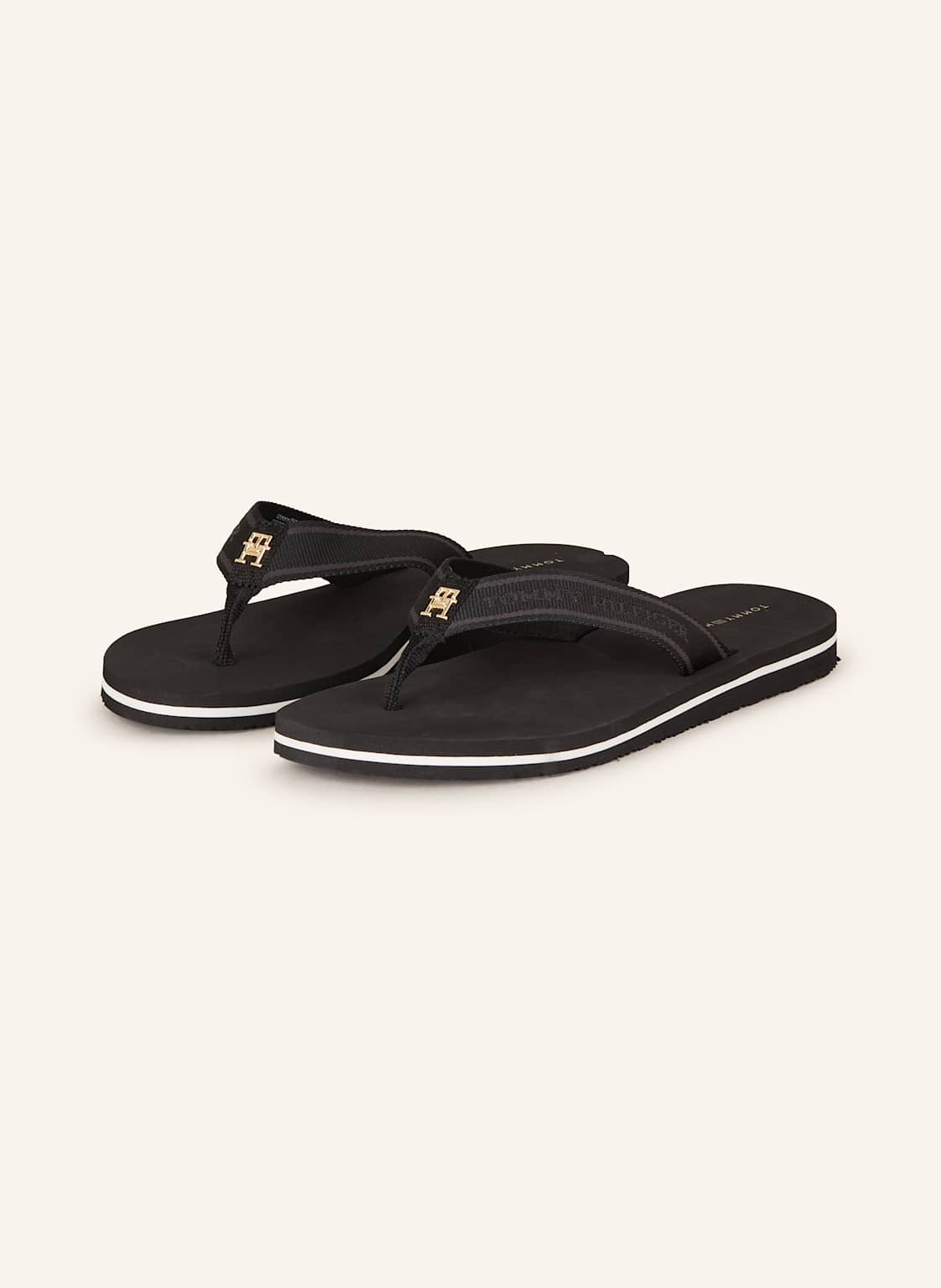 Tommy Hilfiger Zehentrenner schwarz Tommy Hilfiger Zehentrenner schwarz von Tommy Hilfiger