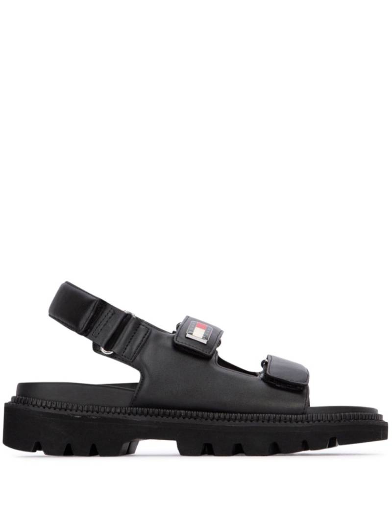 Tommy Hilfiger appliqué sandals - Black von Tommy Hilfiger