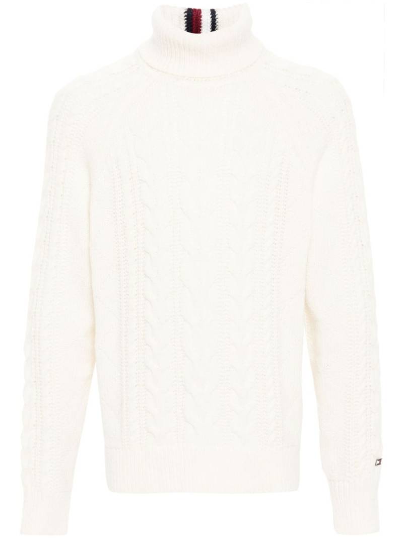 Tommy Hilfiger cable-knit jumper - White von Tommy Hilfiger