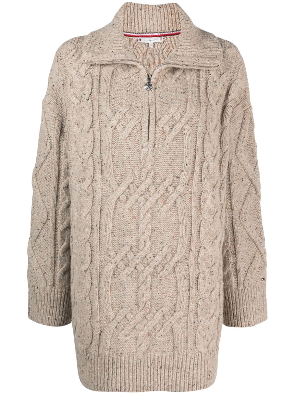 Tommy Hilfiger chunky cable-knit wool blend jumper - Neutrals von Tommy Hilfiger