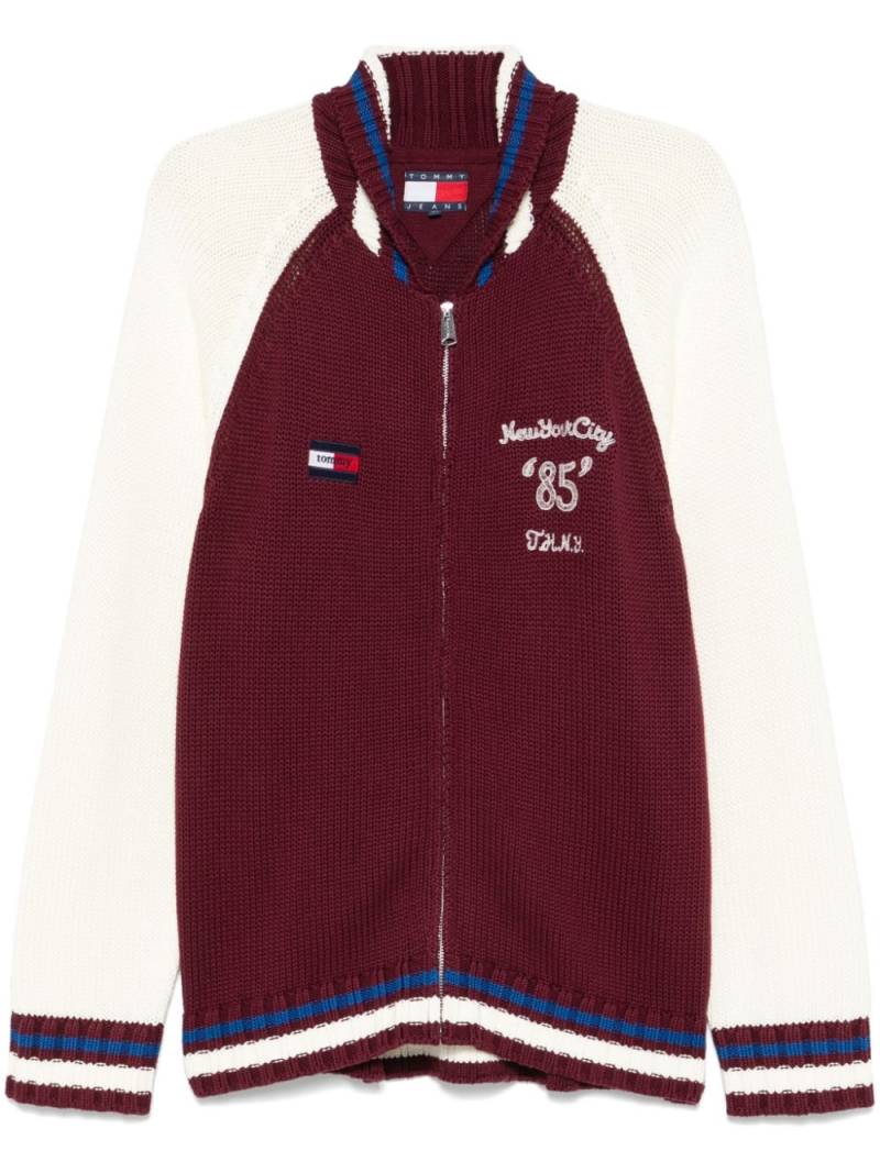 Tommy Hilfiger colourblock cardigan - Red von Tommy Hilfiger