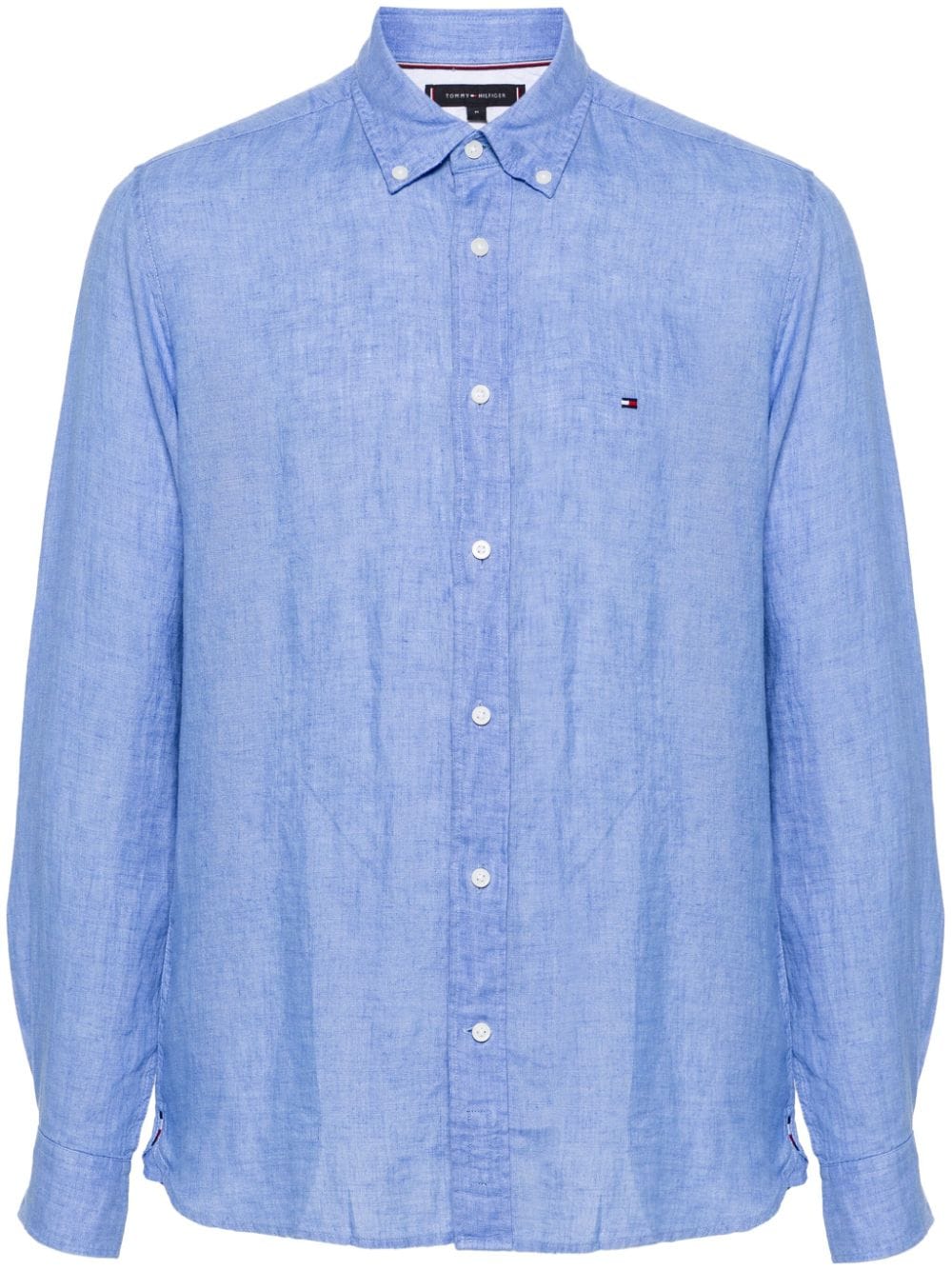 Tommy Hilfiger dyed linen shirt - Blue von Tommy Hilfiger