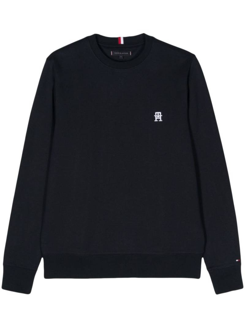 Tommy Hilfiger embroidered-logo sweatshirt - Blue von Tommy Hilfiger