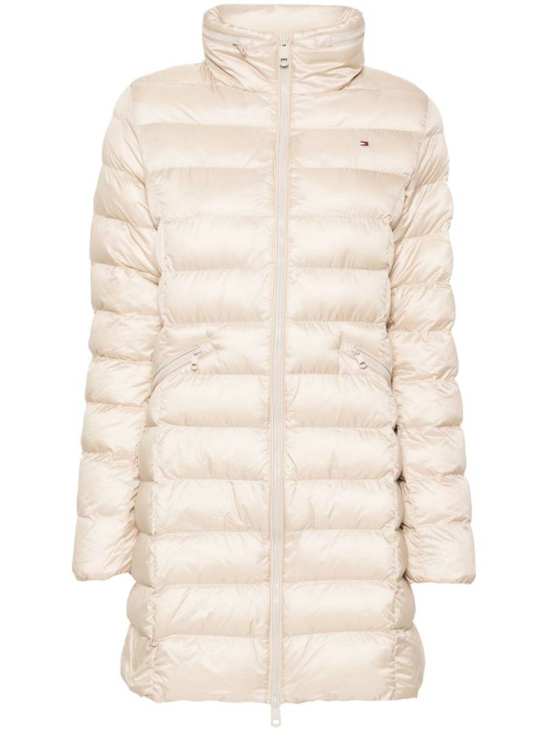 Tommy Hilfiger funnel-neck zip-up puffer coat - Neutrals von Tommy Hilfiger