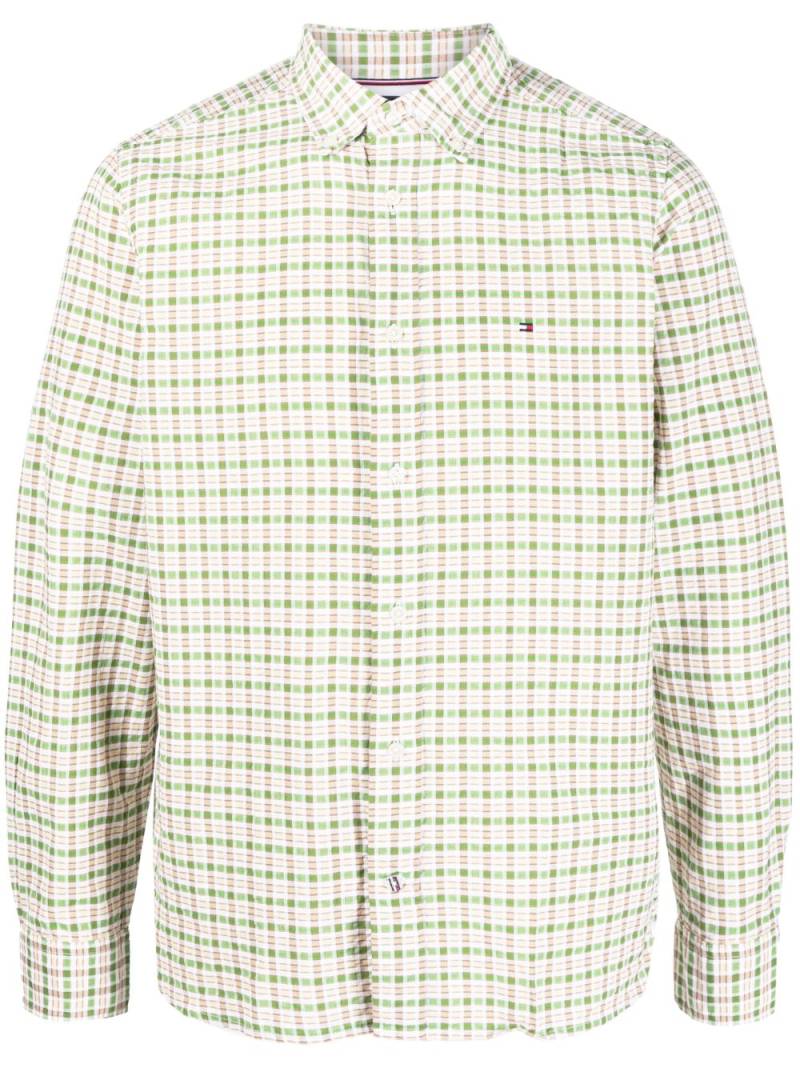 Tommy Hilfiger gingham-pattern cotton shirt - Green von Tommy Hilfiger