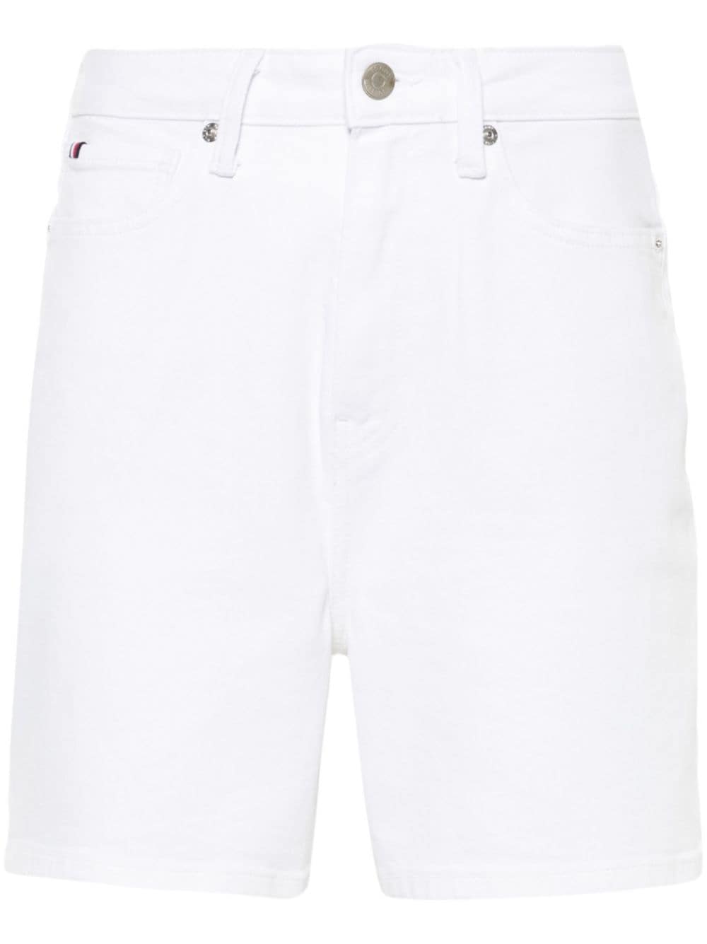 Tommy Hilfiger high-rise denim shorts - White von Tommy Hilfiger
