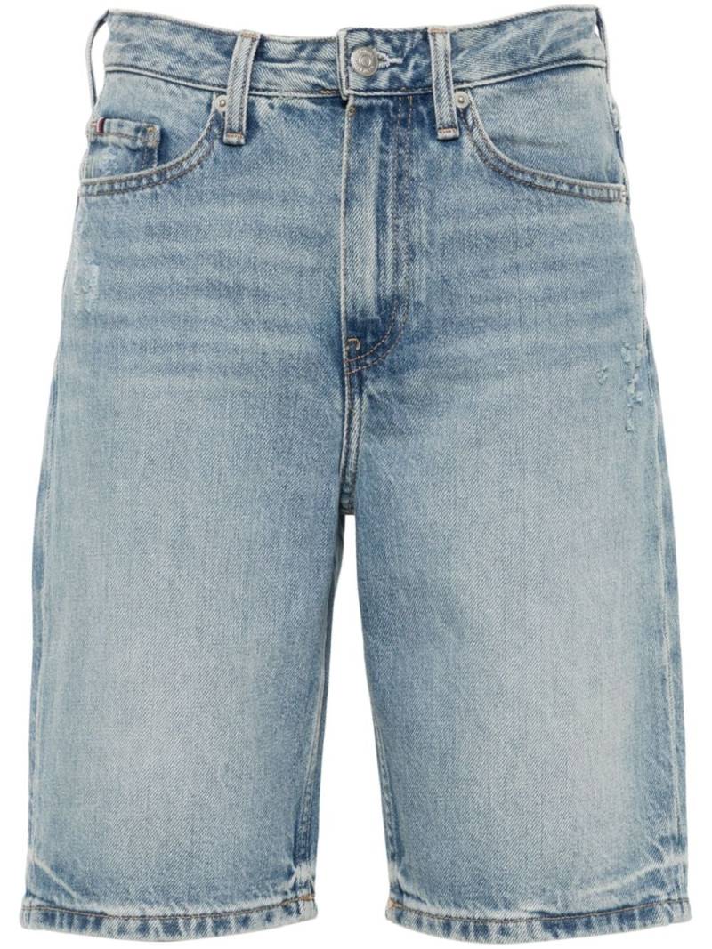 Tommy Hilfiger high-rise distressed denim shorts - Blue von Tommy Hilfiger