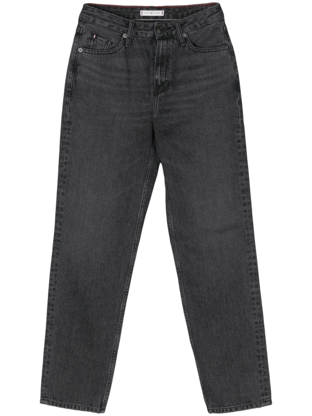 Tommy Hilfiger high-rise straight-leg jeans - Grey von Tommy Hilfiger