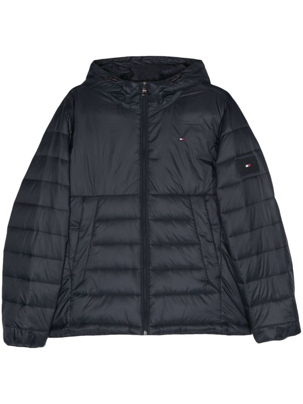 Tommy Hilfiger hooded quilted jacket - Blue von Tommy Hilfiger