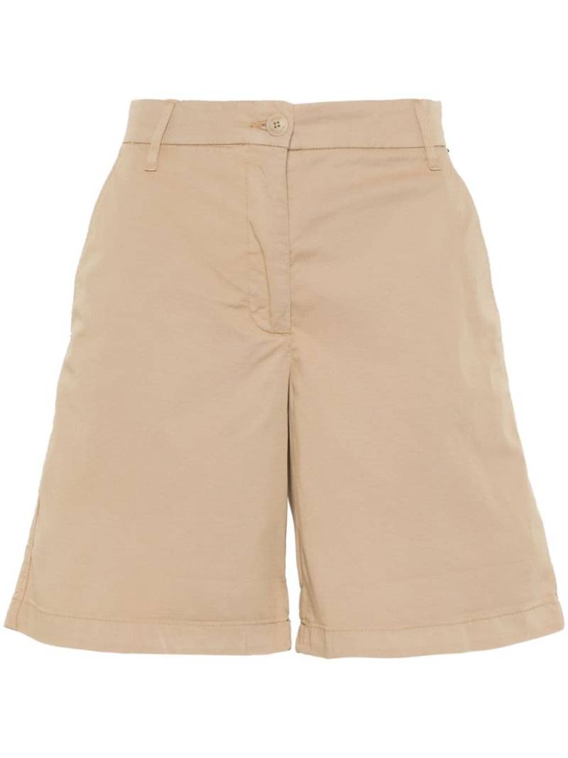 Tommy Hilfiger logo-embroidered bermuda shorts - Neutrals von Tommy Hilfiger