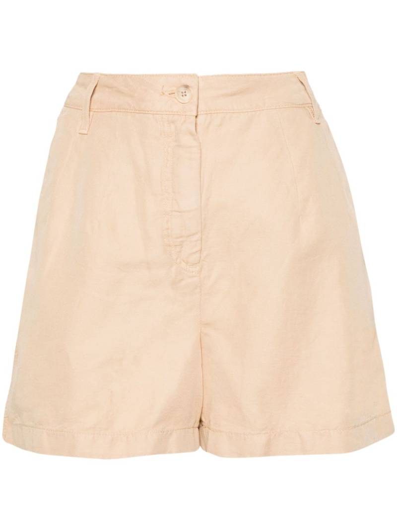 Tommy Hilfiger logo-embroidered textured shorts - Neutrals von Tommy Hilfiger