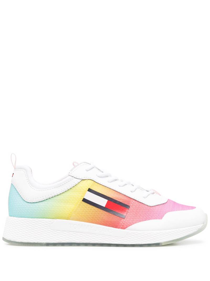 Tommy Hilfiger logo gradient-effect sneakers - Pink von Tommy Hilfiger